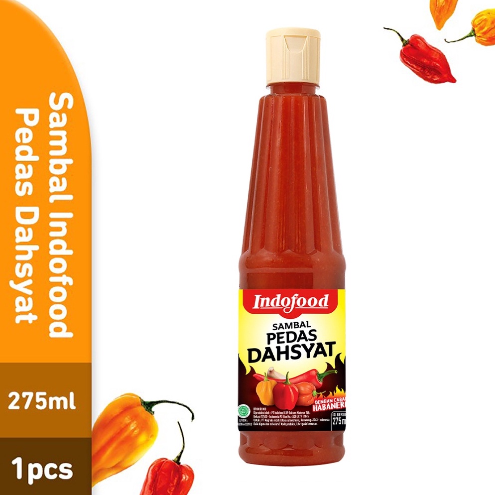 

Top banget Sambal Indofood Pedas Dahsyat 275 ml 1 Pc