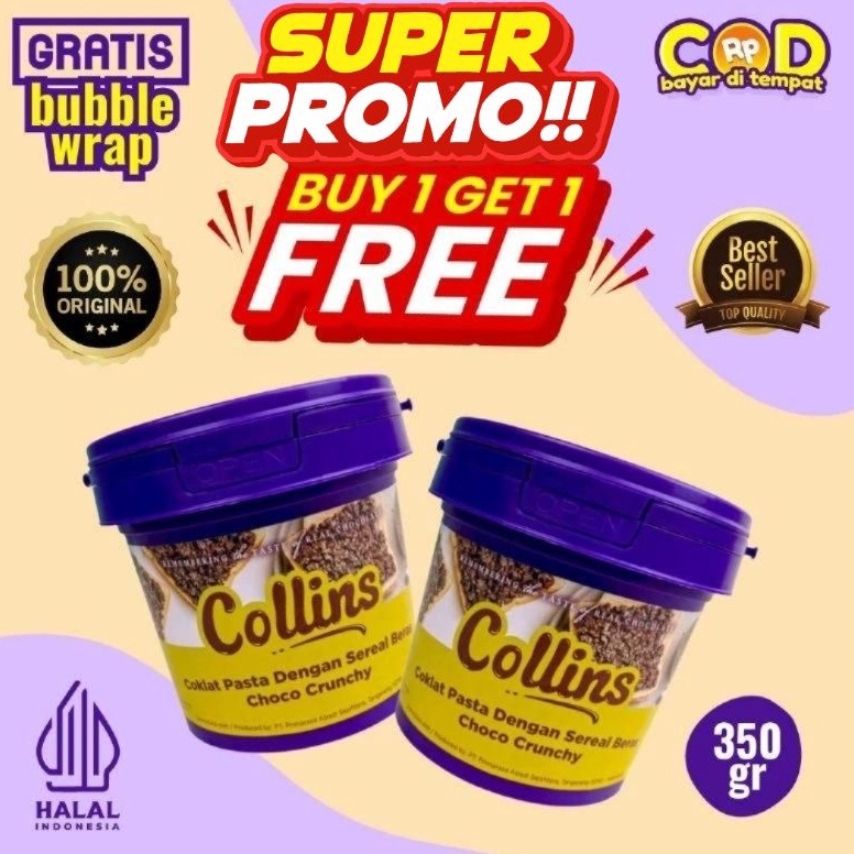 

Toko Spesial PROMO AMBYAR BUY 1 GET 1 FREE DAPAT 2 BUAH DENGAN HARGA TERMURAH COLLINS CHOCO CRUNCHY ORIGINAL 35 GRAM ASLI HALAL SELAI DIP GLAZE CRISPY RICE MALTS VIRAL HYPE TRENDING TOPPING ROTI KUE CAKE JAJANAN DONAT TERBUL COKLAT TART MANIS ROPANG CH