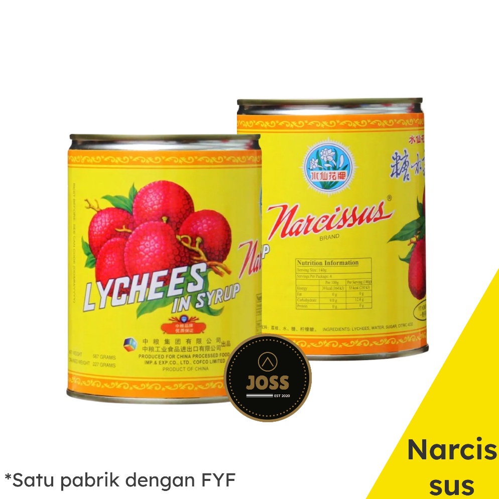 

Best Price INSTAN Leci NARCISSUS Buah Leci Kaleng Lychee 567gr