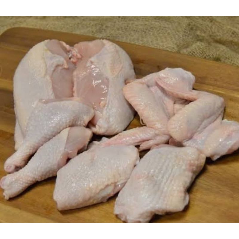 

daging ayam segar campur (sayap, paha., dada) 500gr