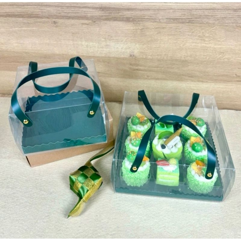 

Box Mika Transparan Premium Quality handle kulit (leather)