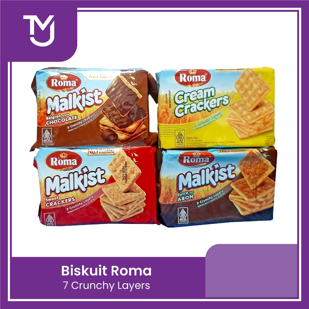 Biskuit Roma Malkist Crackers