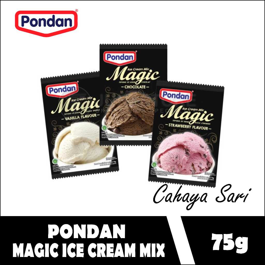 

Pondan magic ice cream 75gr sachet