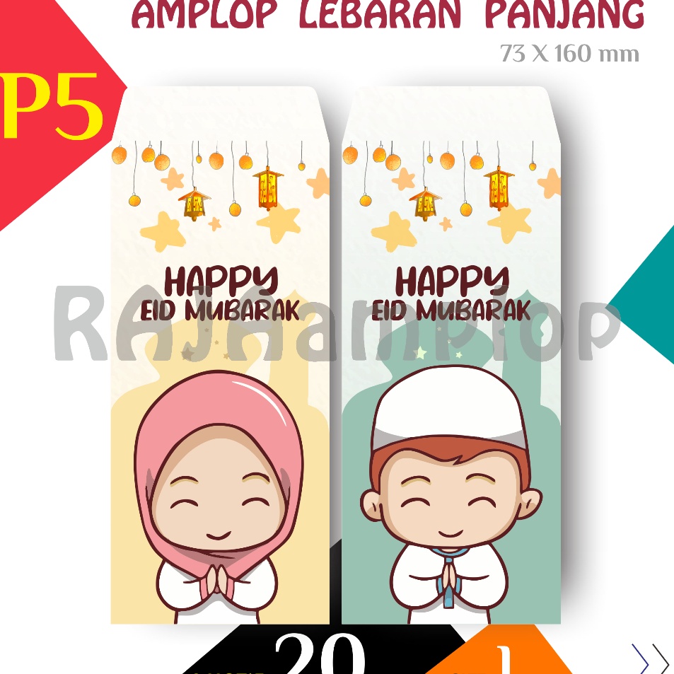 

Kejutan Baru BARU RAJAamplop Paket 2 pcs MIX 2 motif Angpao Lebaran Idul Fitri Motif Anak
