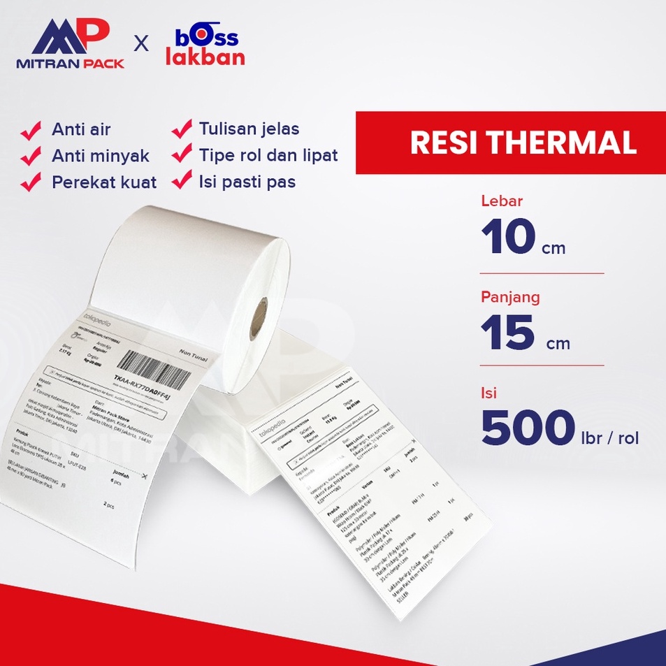 

Garansi Harga Resi Thermal Thermal Stiker Label Pengiriman