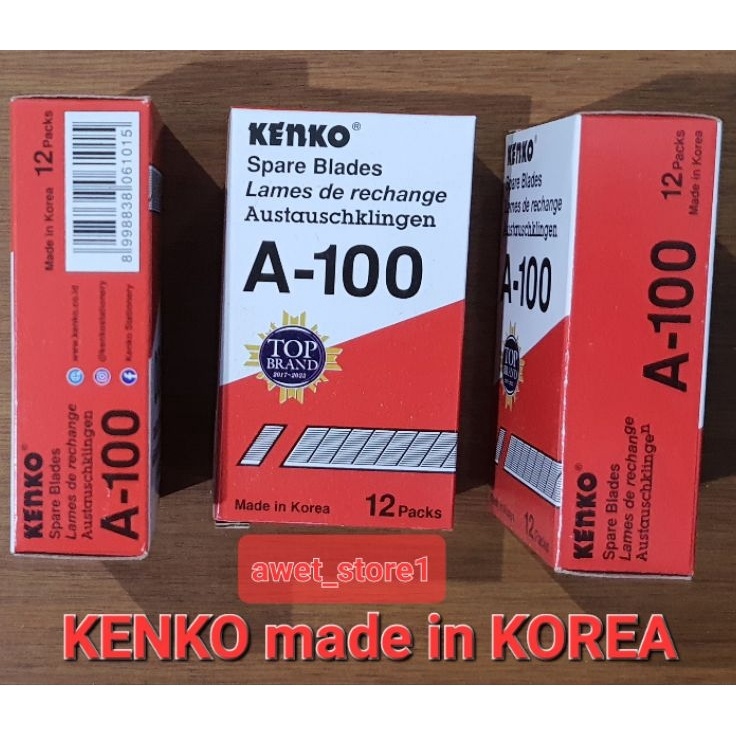 

Grosir Ekonomis Isi Cutter Mini Kecil KENKO A 1 KOREA per Pack isi 12 tube
