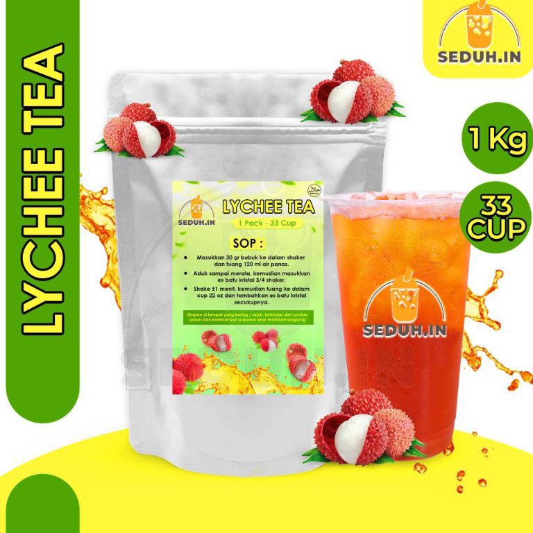 

NEW LYCHEE TEA 1KG BUBUK MINUMAN PREMIUM LECI