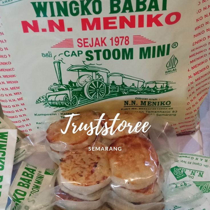 

Ekslusif disini Wingko Babat Nn Meniko Original kelapa isi 2pcs