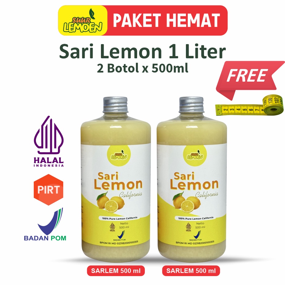 

Kejar Promo 1 Liter Fresh Sari Lemon Murni Jus Untuk Diet Pelangsing Badan Alami Dengan Bahan Lemon California by Suur Lemoen ID