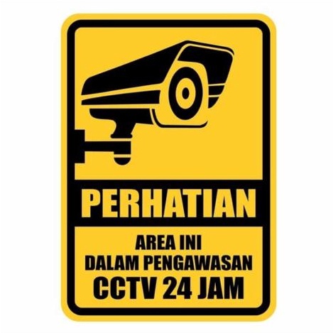 

Serbu Murah Sign Perhatian CCTV 24 Jam Plat Alumunium12mm