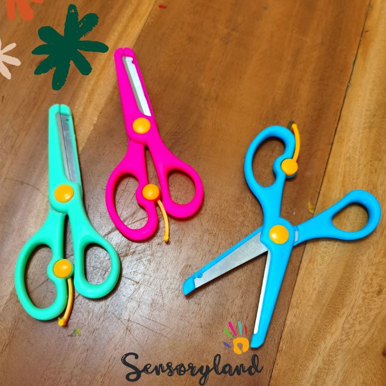 

Ready Stok Gunting aman untuk anak safety scissors