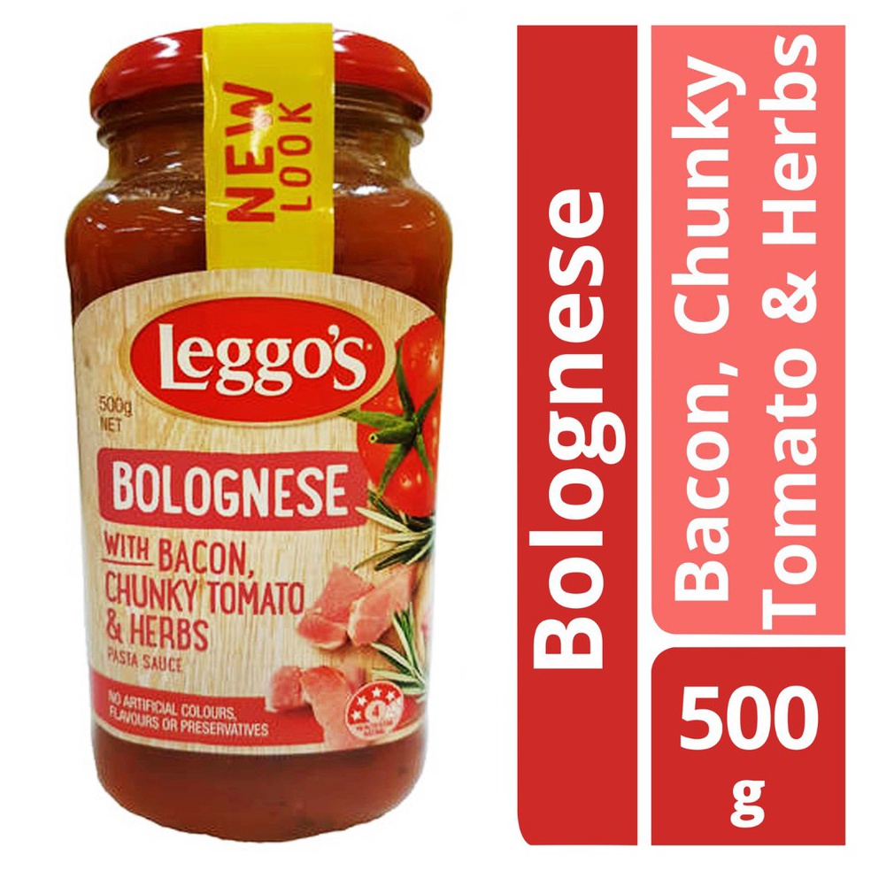 

Penawaran khusus LEGGOS BOLOGNESE WITH BACON CHUNKY TOMATO HERBS