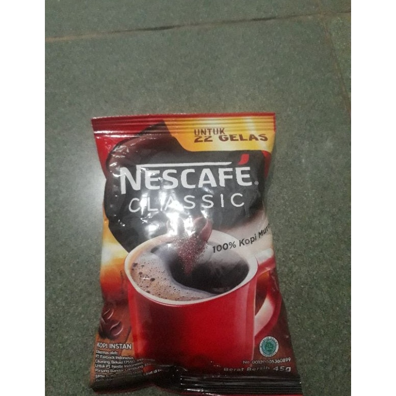 

Flash Sale NESCAFE CLASSIC 45 GR 5 GR by ALMAHYRA FROZEN