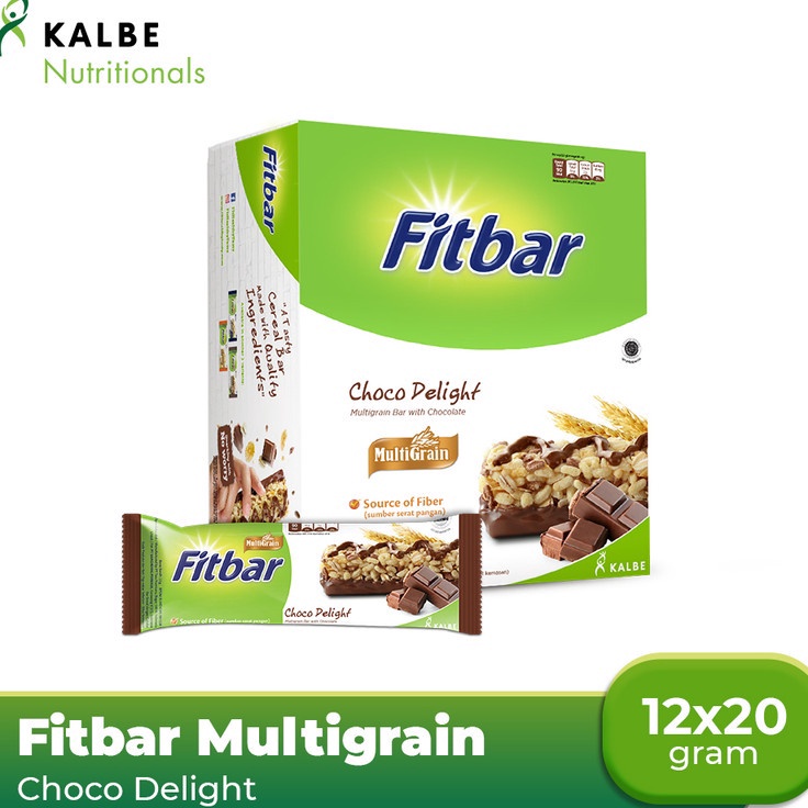 

Wow banget Fitbar Choco Delight 12x2gr Multigrain