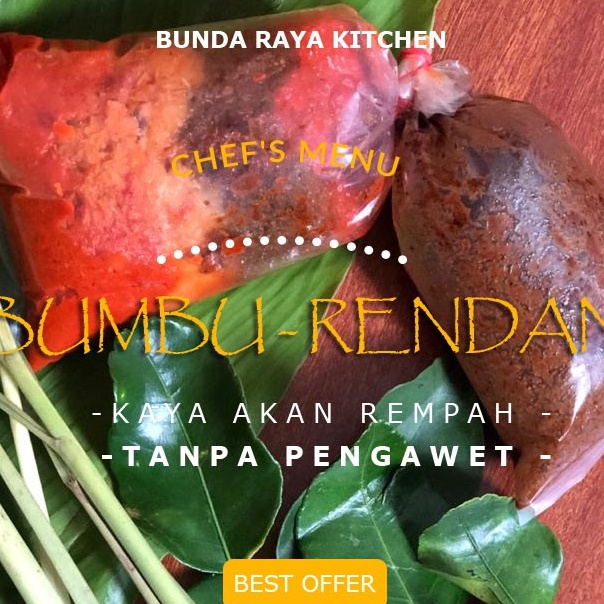 

Hanya untuk anda Premium Bumbu Rendang Mamak Raya Tanpa PengawetRasa Resto Padang