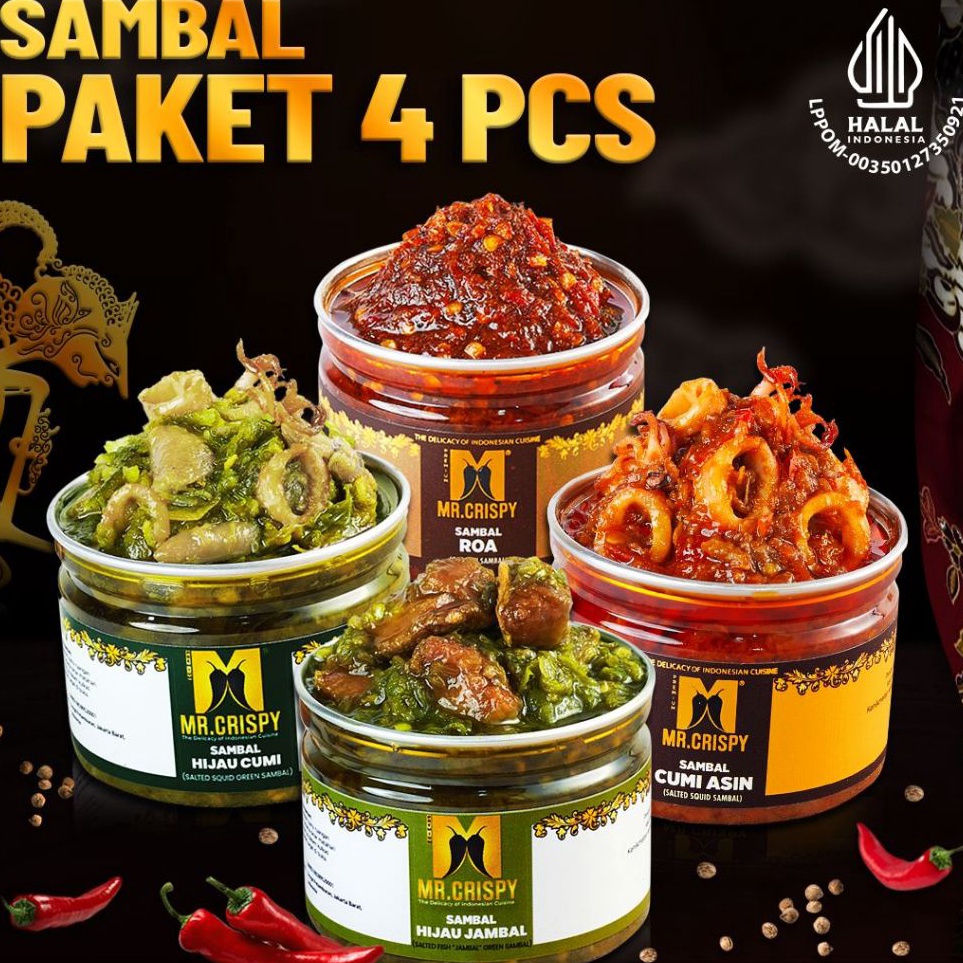 

Maxi Promo Paket Sambal MrCrispyPaket Sambal 4 Pcs