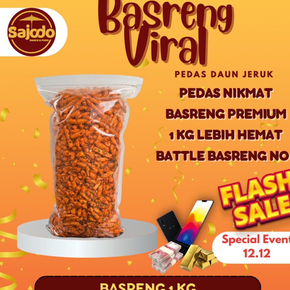 

Pasti Tertarik FLASH SALE Basreng Pedas Daun Jeruk Sajodo Snack 1kg