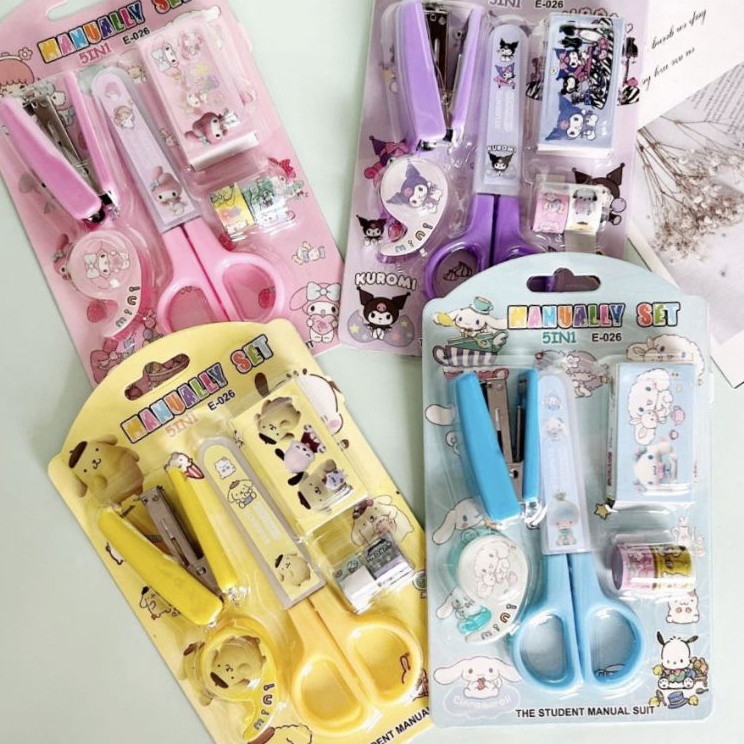 

Langsung Pesan COD 1SET ALAT STATIONERY 51N1 MOTIF KARTOON GUNTING SELOTIP STAPLES KARTOON KD193
