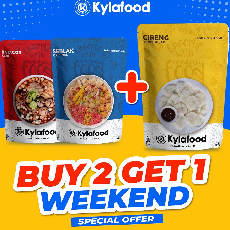 

Cek Disini Kylafood Buy 2 Get 1 Free Khusus Weekend 1 Seblak Original 1 Batagor Kuah Free Cireng Rujak
