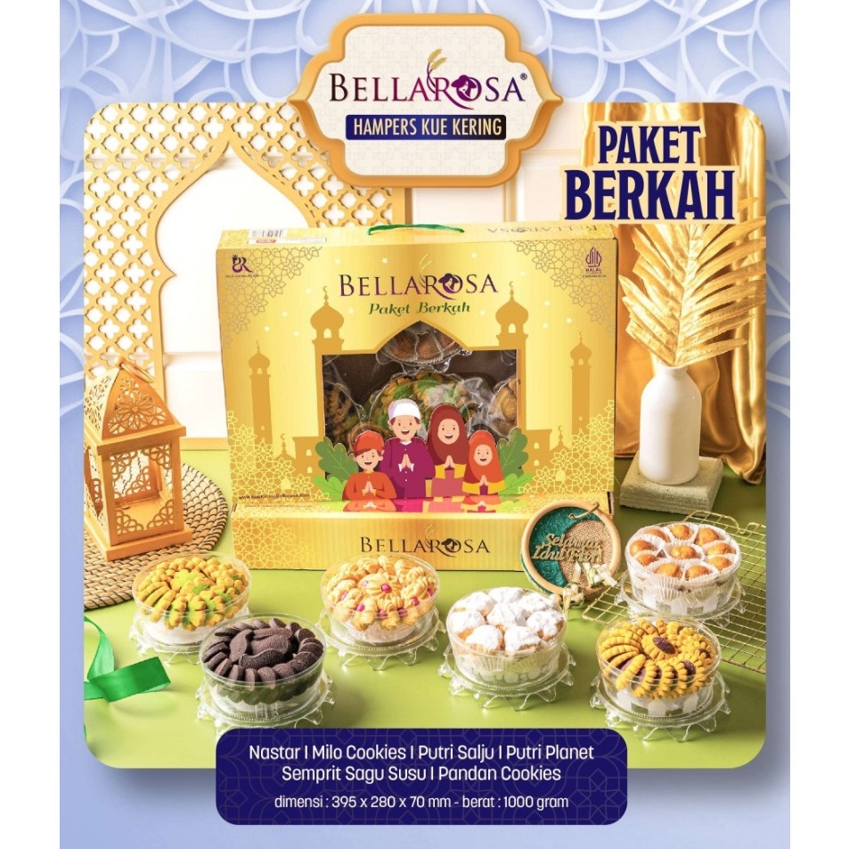 

Official Shop KUE KERING BELLAROSA PAKET BERKAH PARCEL KUE LEBARAN