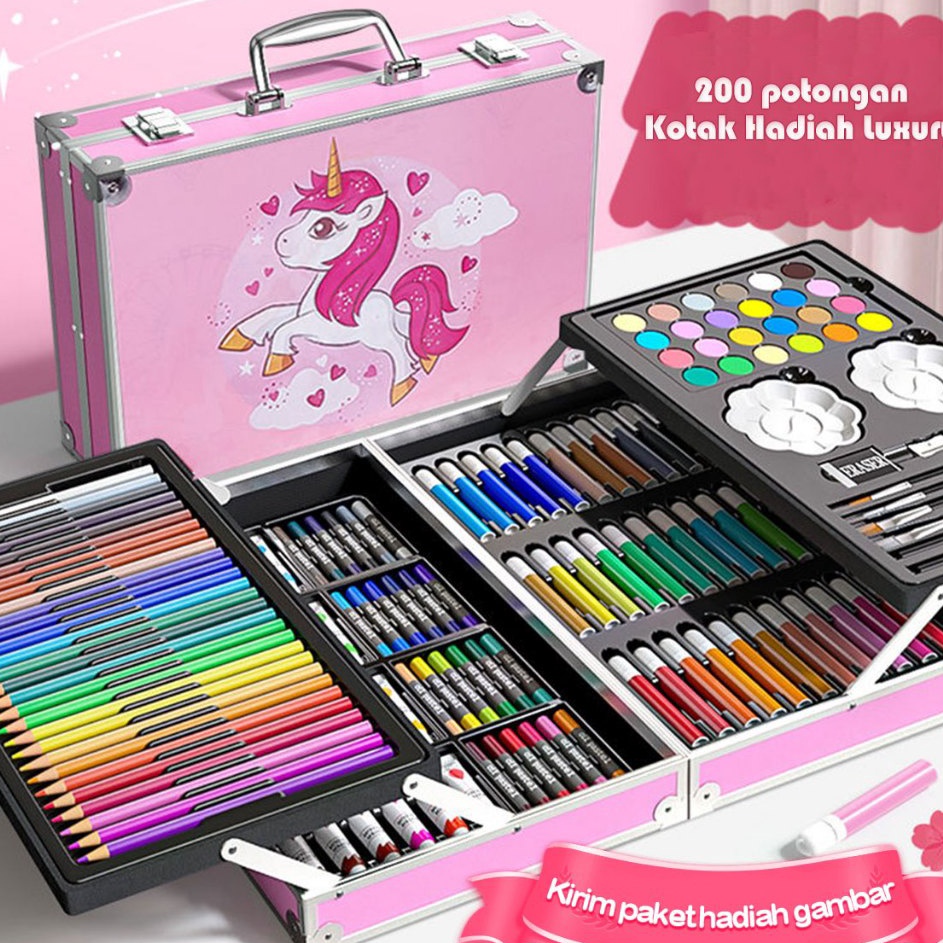 

Update Pilihan Pena Cat Air Anakanak 145 Kotak Aluminium Set Kuas Perlengkapan Alat Tulis Seni Pena Warna Produsen Grafiti Grosir