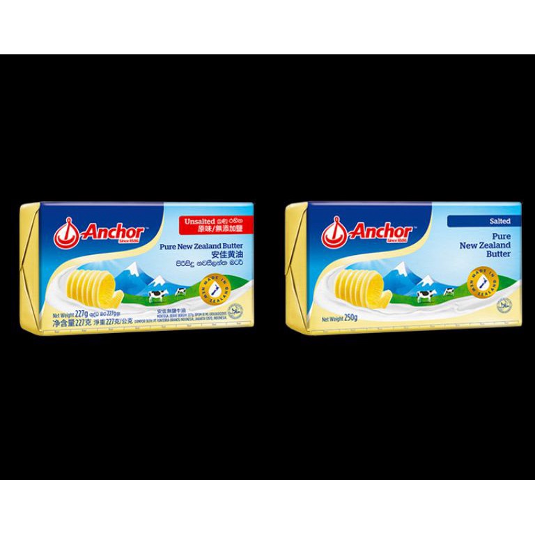 

Spesial Edition Anchor salted unsalted butter 227 gr