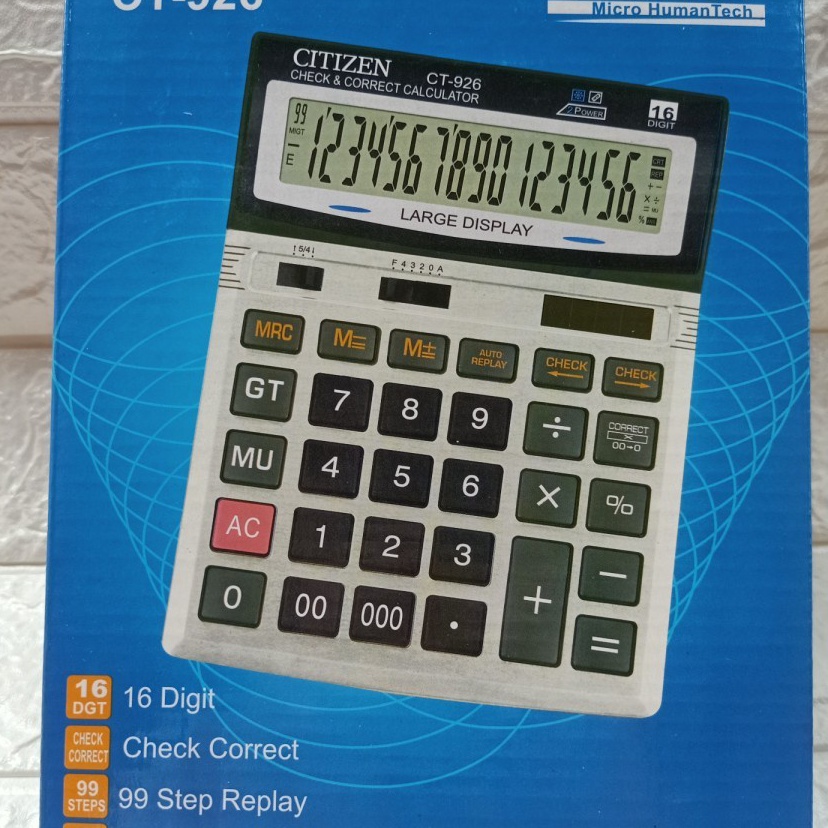 

Pusat Obral Kalkulator Calculator Citizen CT 926 16 Digit