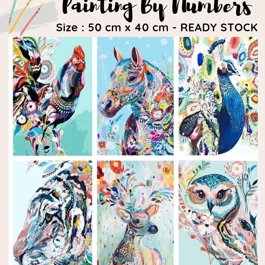 

Update Hemat DIY paint by numbers 5 x 4 cm ready jakarta ANIMAL EDITION
