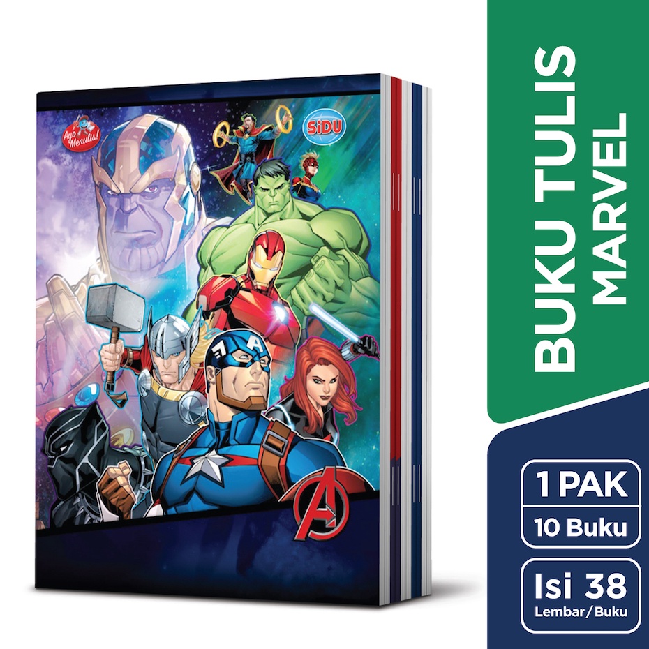 

Good Quality SiDU Buku Tulis Marvel 38 Lembar 1 buku