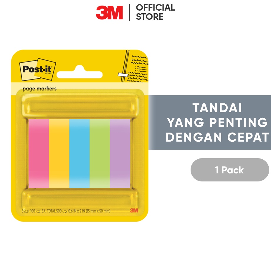 

Garansi Kualitas 3M Postit Page Makers 675ASST Tandai dengan cepat dan tepat 1 pak 15x5 mm Power Pink Sunnyside Blue Paradise Limeade Iris Infusion Untuk berbagai permukaan kertas