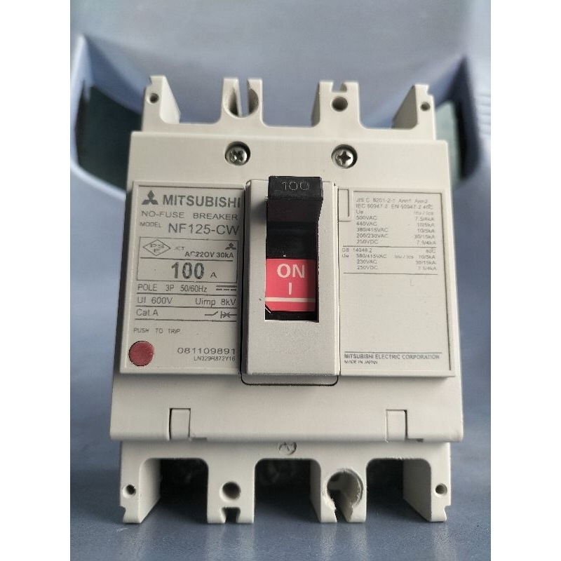 Mccb/breaker Mitsubishi 80A/100A