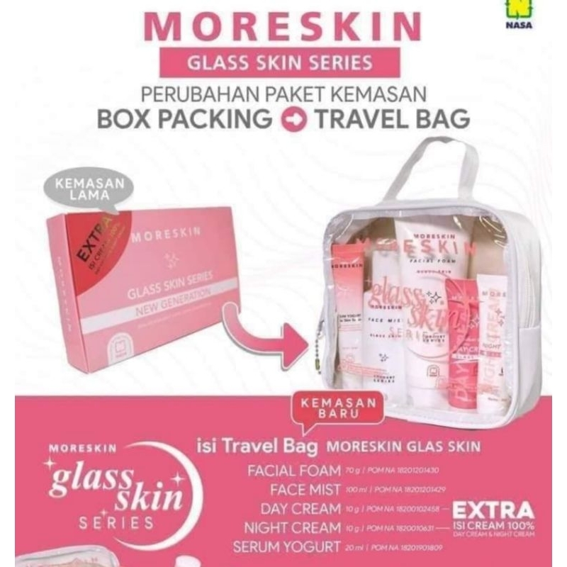 Moreskin Glaskin/ Glaskin Paket /Kemasan Baru