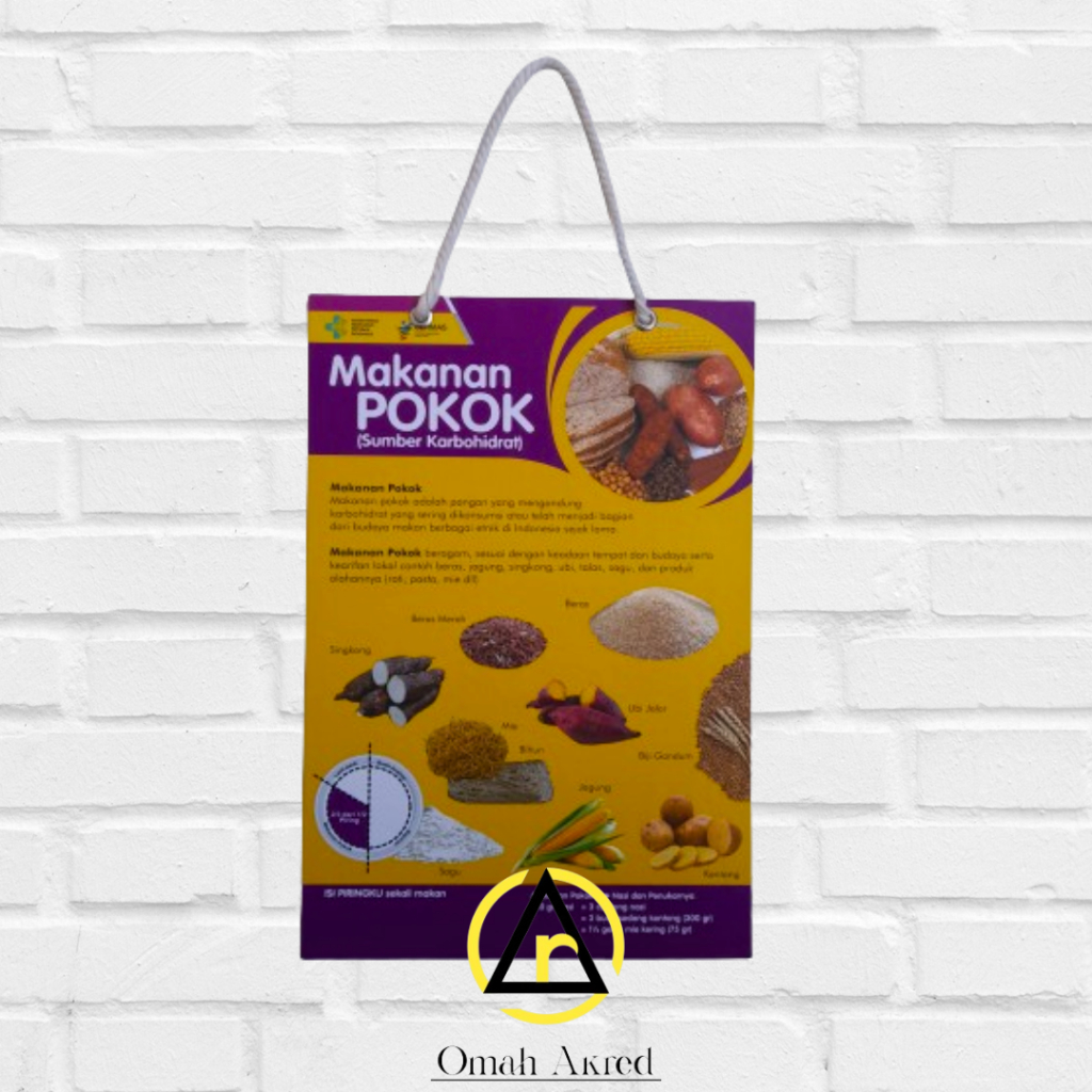 

Hard Poster Makanan Pokok - Sumber Karbohidrat - Gizi - Kesehatan