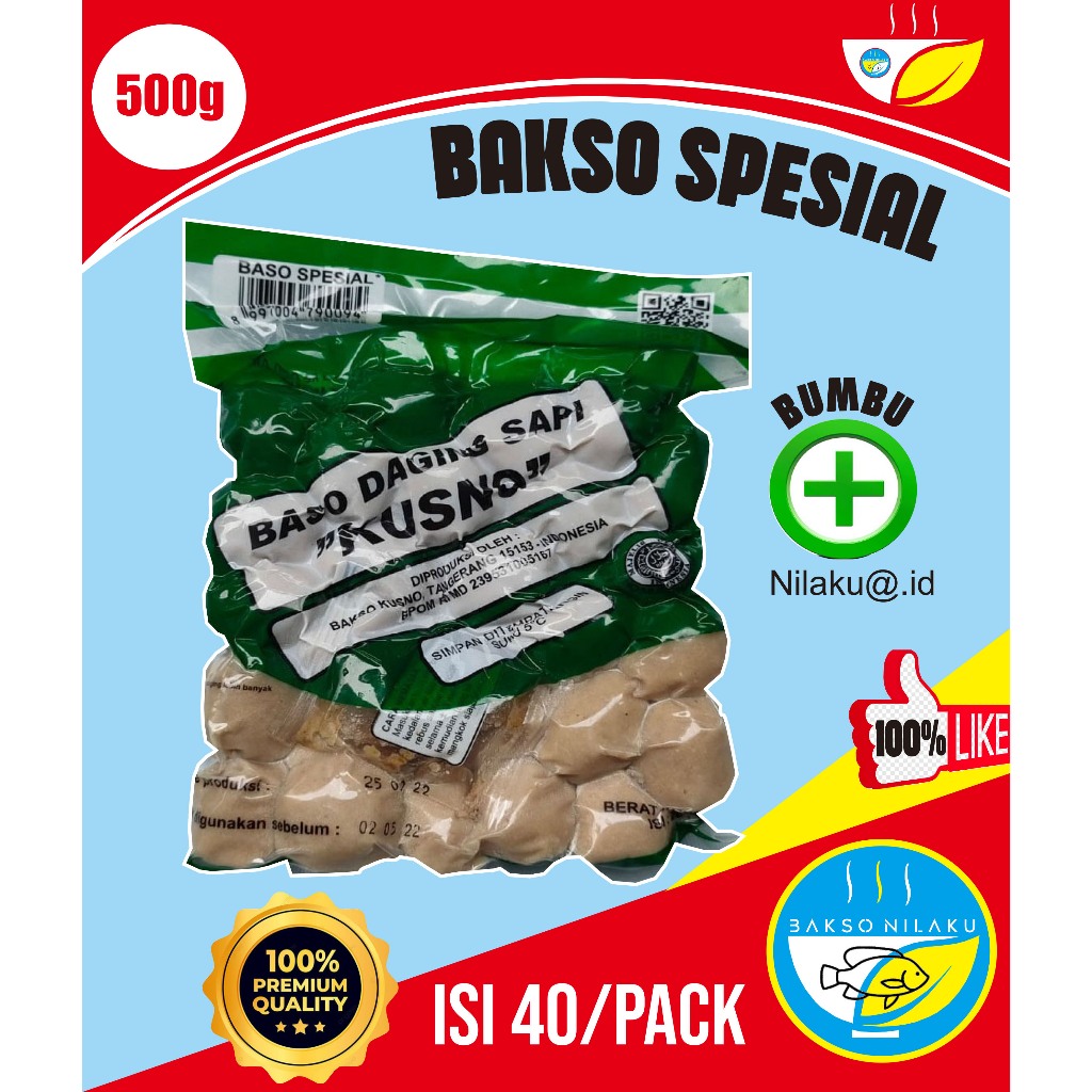 

BAKSO KUSNO BASO SAPI SPESIAL ISI 40