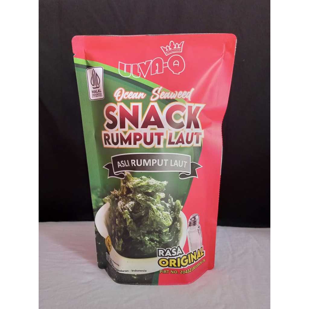 

Ulva-Q - Snack Rumput Laut Asli Rumput Laut