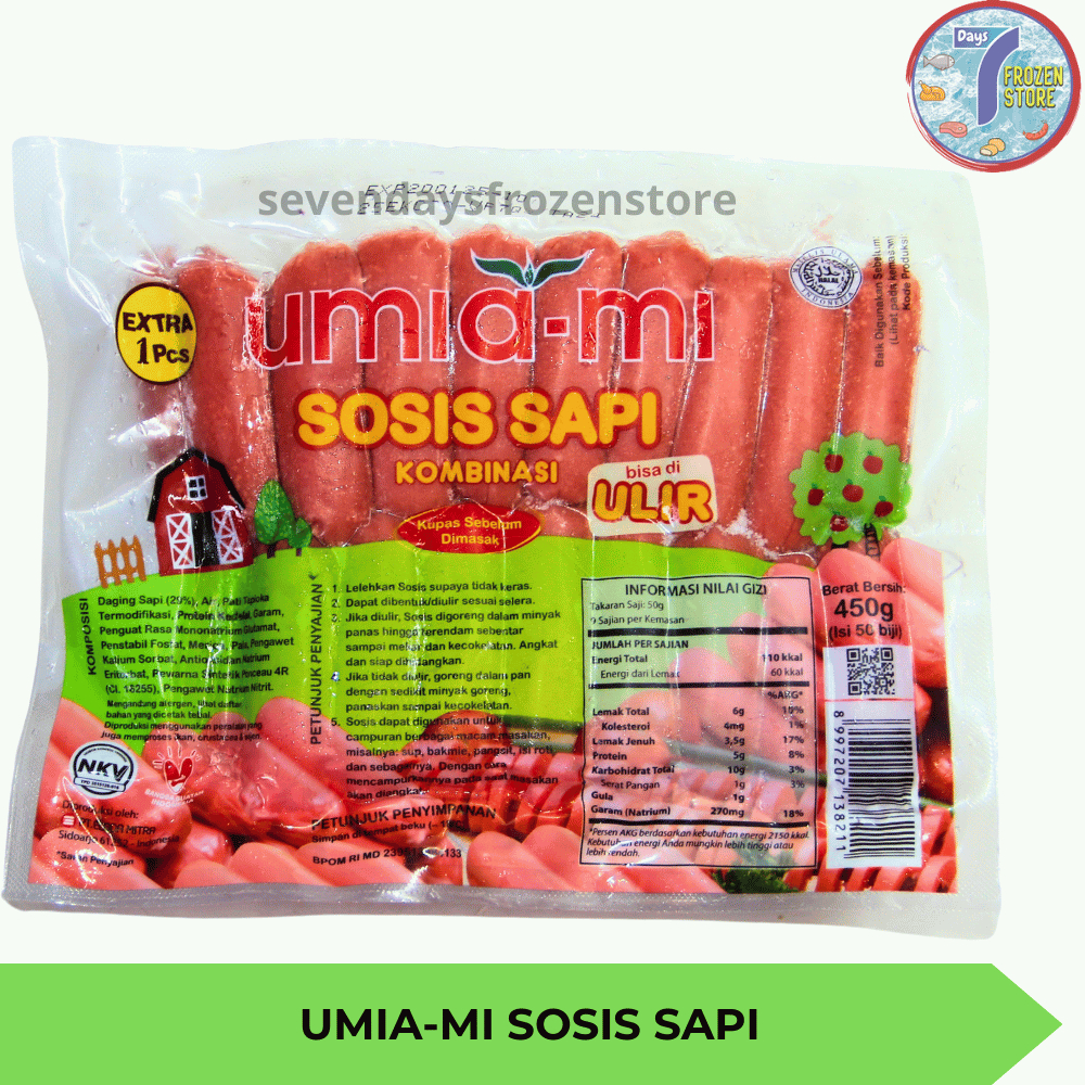 

Umiami Sosis Sapi Kombinasi 450 gr