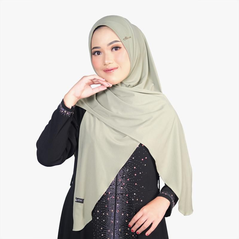 ALWIRA BELAH Hijab segitiga instan non pet belah yang sangat simple ,kerudung alwira bahn tebal