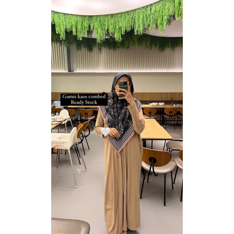 Kaftan/ Gamis Kaos Combed