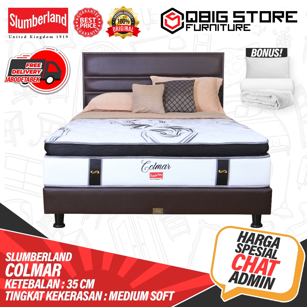 Kasur Springbed Slumberland Colmar spring bed matras