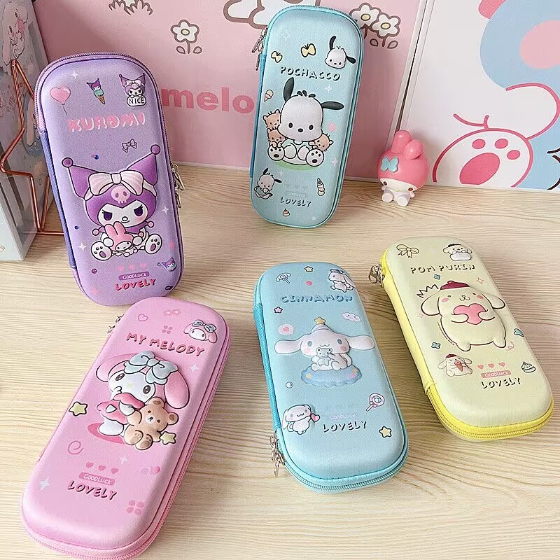 

Kotak Pensil Sanrio 3D Premium Import karakter Sanrio tempat pensil anak Paud TK SD softcase