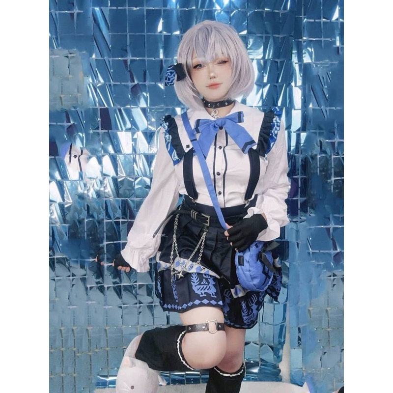 【Lolicos】Ready Hololive ID Vtuber Vestia Zeta Nusantara Cosplay Costume New Outfit Fullset Wig Anime