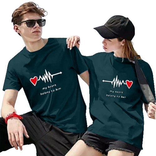 COD-BAJU COUPLE KAOS PASANGAN LENGAN PENDEK-FANY-BAJU PASANGAN MOTIF SABLON-BAJU COUPLE PASANGAN KEK