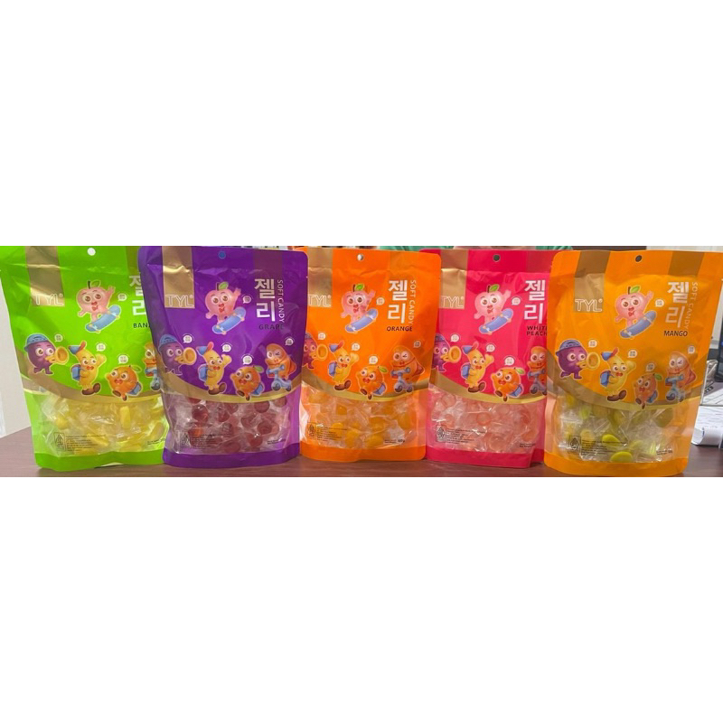 

TYL Baopi Gummy 300g Permen Lunak Rasa Orange Peach Mangga Anggur Pisang Gummy Candy Aneka Rasa Buah