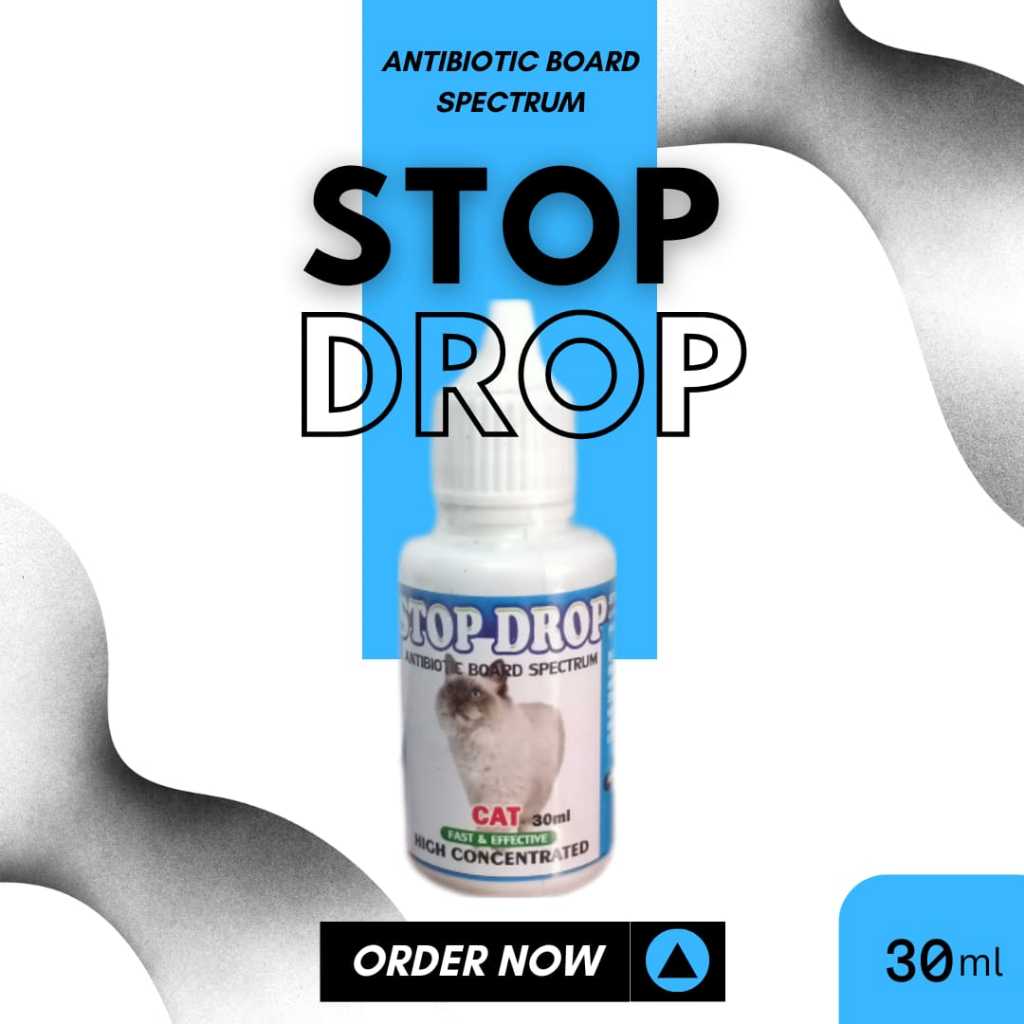 stopdrop kucing / stop drop antibiotik / stop drop cat / antibiotik kucing / obat virus kucing ampuh