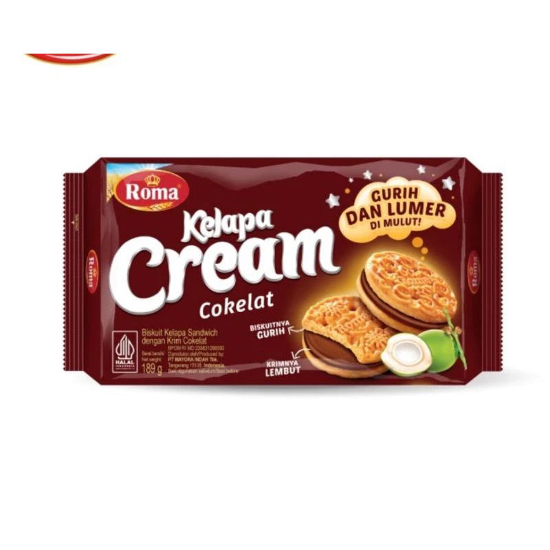 

roma biacuit kelapa sandwich cream / sandwich kelapa cream