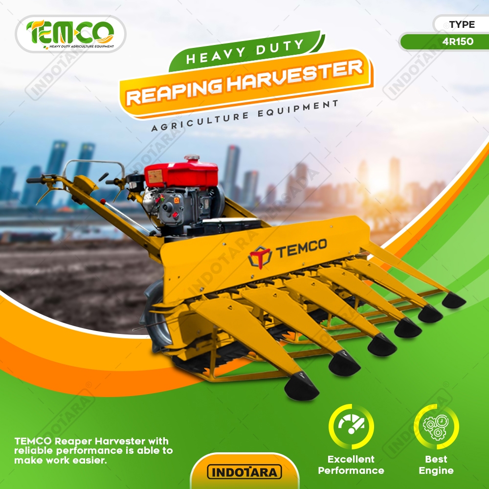 Mesin Panen Padi / Paddy Reaper Temco 4R150