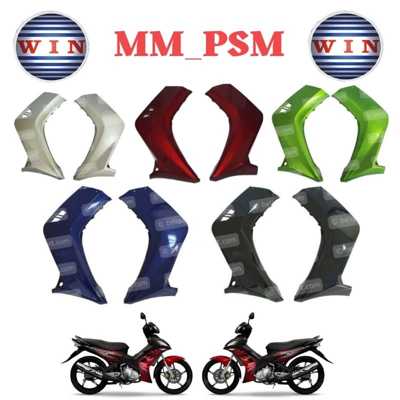 SAYAP LUAR JUPITER MX LAMA KIRI KANAN SET BODY DEPAN JUPITER MX LAMA MEREK WIN
