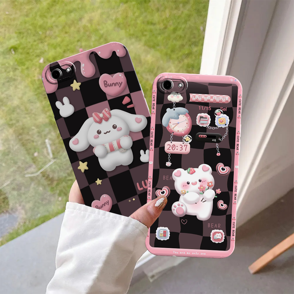 Softcase Oppo F1S/A59 Motif Bear Kotak Case Pelindung Camera Lentur