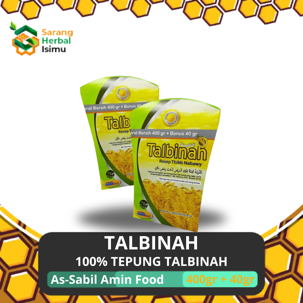

Tepung Gandum Talbinah Thibb Nabawy 400gr Plus 40gr