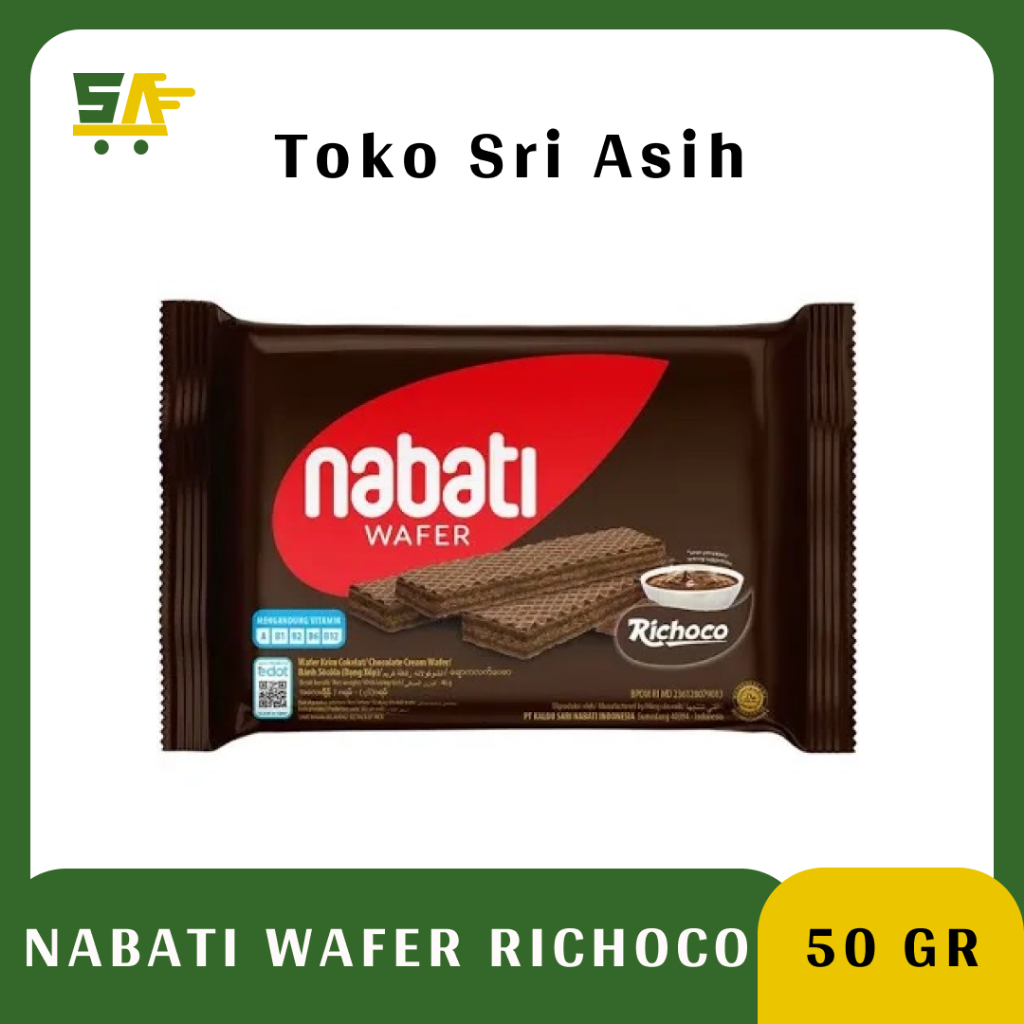 

Nabati Wafer Cokelat Richoco 50Gr - Nabati Wafer - Wafer Coklat - Cemilan Coklat - Snack Coklat